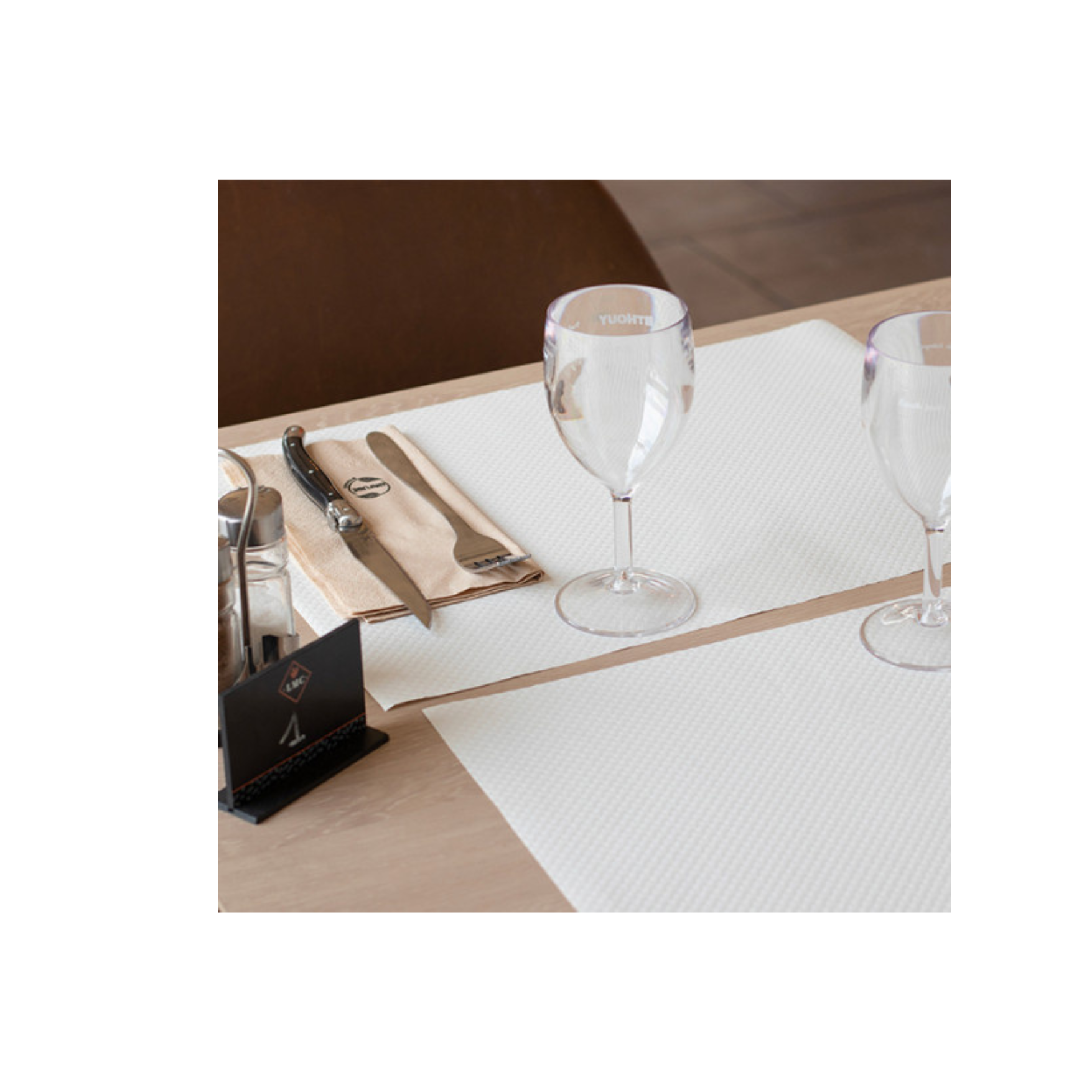 Sets de table PAPIER  BLANC