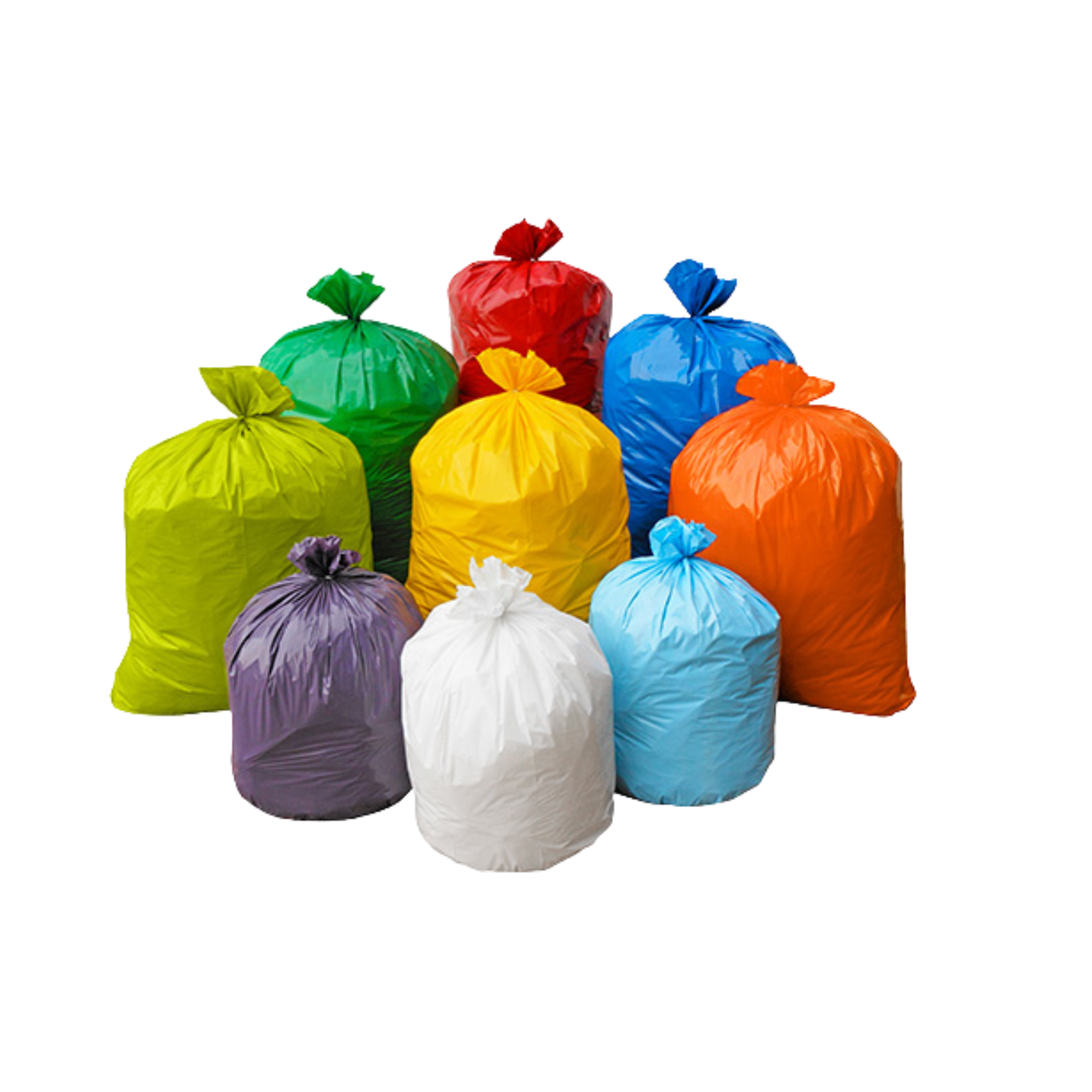 Sacs poubelles couleurs